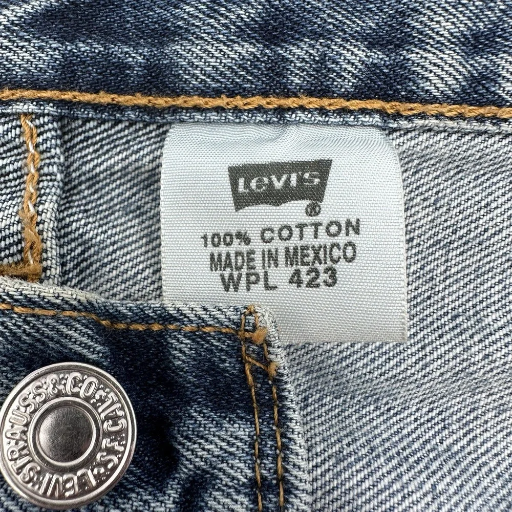 Levis Jeans Mens 38x30 (36x26 Fit) Blue Denim 501 Jeans Y2K 2007 Button Fly